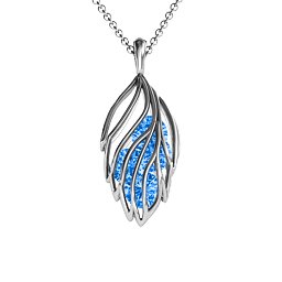 Elegant Elm Cage Leaf Pendant