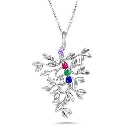 Roots Of Love 5-Stone Family Tree Necklace