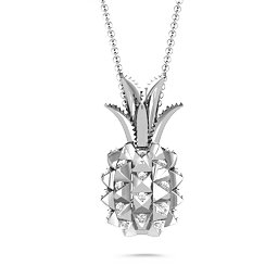 Pretty In Pineapple Necklace in 925 Sterling Silver