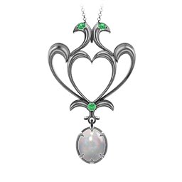 Sparkling Seduction Vintage Inspired Cabochon Charm Pendant