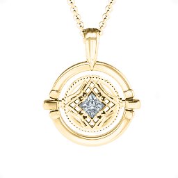 Classic Flip Pendant in 10K Solid Yellow Gold