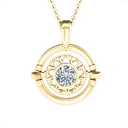 Classic Flip Pendant in 10K Solid Yellow Gold