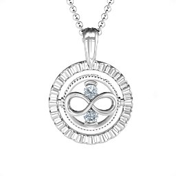 Ornate Flip Pendant in 925 Sterling Silver