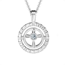 Ornate Flip Pendant in 925 Sterling Silver
