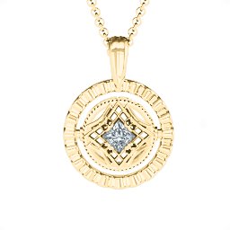 Ornate Flip Pendant in 10K Solid Yellow Gold