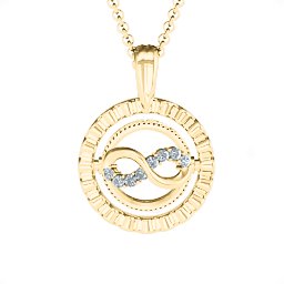 Ornate Flip Pendant in 10K Solid Yellow Gold