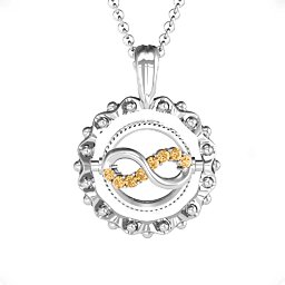 Fancy Flip Pendant in 925 Sterling Silver