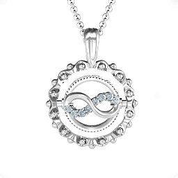Fancy Flip Pendant in 925 Sterling Silver