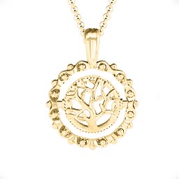 Fancy Flip Pendant in 10K Solid Yellow Gold