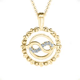 Fancy Flip Pendant in 10K Solid Yellow Gold