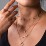 Disc Pendant with Star Set Gemstone – 10K Yellow Gold with Blue Topaz