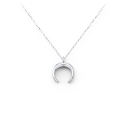 Crescent Horn Pendant in 925 Sterling Silver