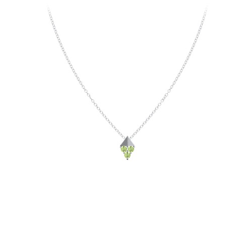 Diamond Shape Pendant with Gemstones