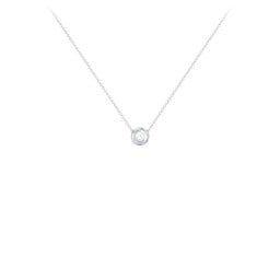 Solitaire 2mm Round Gemstone Pendant