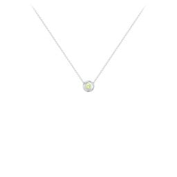 Solitaire 2mm Round Gemstone Pendant