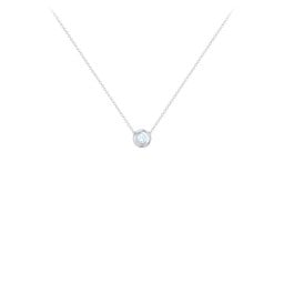 Solitaire 2mm Round Gemstone Pendant