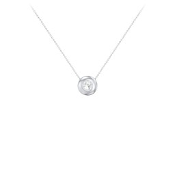 Solitaire 4mm Round Gemstone Pendant