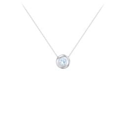 Solitaire 4mm Round Gemstone Pendant