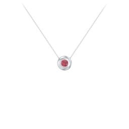 Solitaire 4mm Round Gemstone Pendant