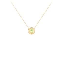 Solitaire 4mm Round Gemstone Pendant