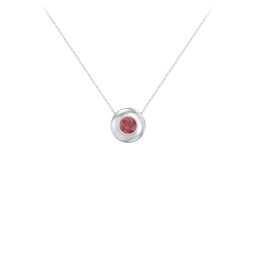 Solitaire 5mm Round Gemstone Pendant