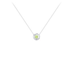 Solitaire 3mm Round Gemstone Pendant