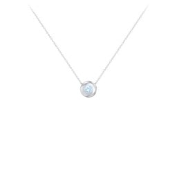 Solitaire 3mm Round Gemstone Pendant