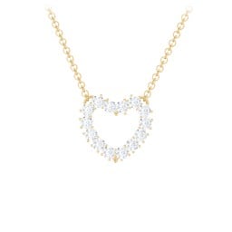 Dual Birthstone Heart Pendant