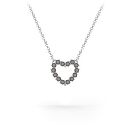 Dual Birthstone Heart Pendant