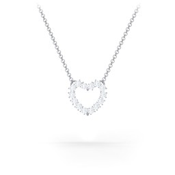 Dual Birthstone Heart Pendant in 925 Sterling Silver with Diamond