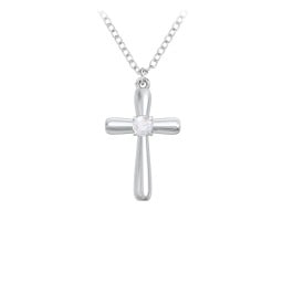 Mini Cross with Birthstone
