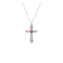 Mini Cross with Birthstone