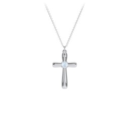 Mini Cross with Birthstone
