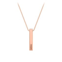 Multi Vertical 3D Bar Pendant with Engravings