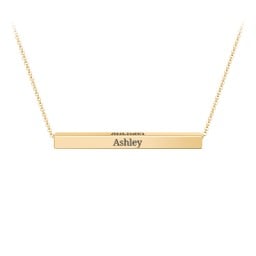 Horizontal 3D Bar Necklace