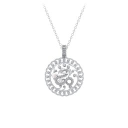 Year of the Dragon Chinese Zodiac Medallion Necklace