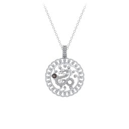 Year of the Dragon Chinese Zodiac Medallion Necklace