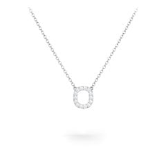 Pavé O Initial Necklace