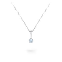 Bezel Set Birthstone Necklace