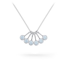 Multi Bezel Set Birthstone Necklace - 6 Stone
