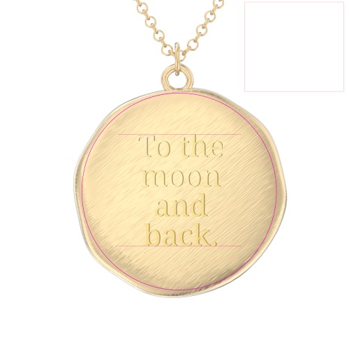 Initial Medallion Necklace - H