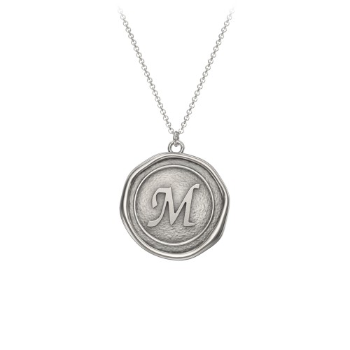Initial Medallion Necklace - M