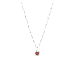 Bezel Set Multi-Birthstone Drop Necklace
