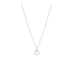 Bezel Set Multi-Birthstone Drop Necklace