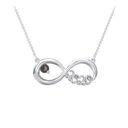 2020 Graduation Infinity Pendant With Gemstone