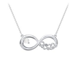 2022 Graduation Infinity Pendant With Gemstone