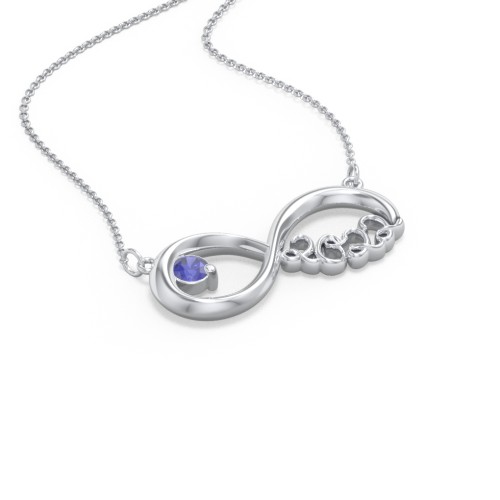 2022 Graduation Infinity Pendant With Gemstone