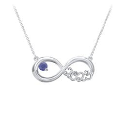 2023 Graduation Infinity Pendant With Gemstone