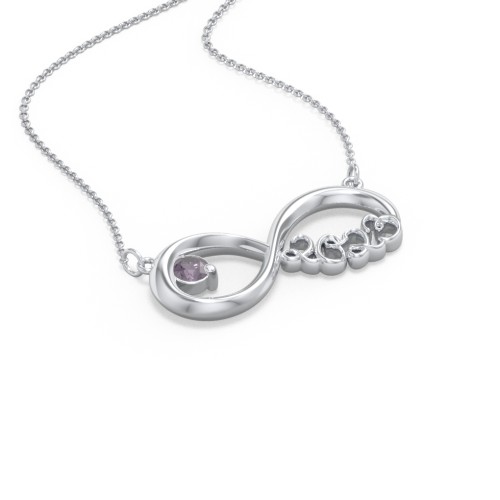 2023 Graduation Infinity Pendant With Gemstone