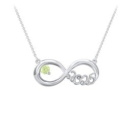 2025 Graduation Infinity Pendant With Gemstone